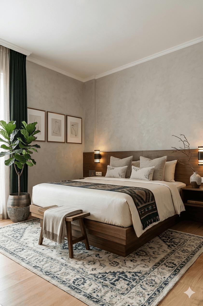 The same bedroom after redesign